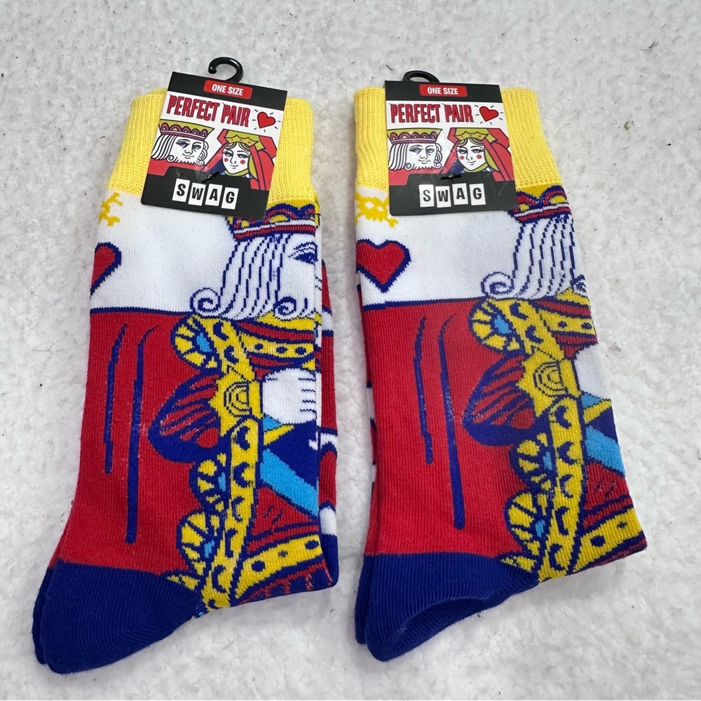 Colorful Playing Card Socks